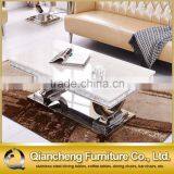 Modern Marble Top Metal Coffee Table for Banquet Hall thumbnail-4