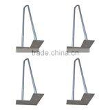 16 Inch Set of Four Steel Hairpin Table Legs for End Tables thumbnail-3