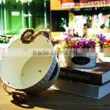 GARDEN BUCKET, GALVANIZED METAL FLOWER BUCKET, DECORATIVE GARDEN BUCKET thumbnail-3