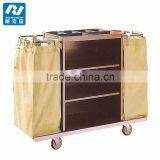 Laundry Cart Cleaning Trolley Hotel Linen Trolley thumbnail-6