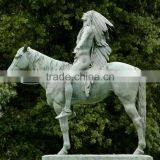 High Quality Metal Craft Bronze Indian Horse Sculpture for Garden thumbnail-3