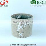 Unique Design Jute Flower Pot, Linen Planter Pot thumbnail-1