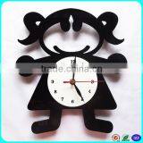 Modern Round White Practical Perspex Acrylic Black Birds Tree Wall Clock thumbnail-6