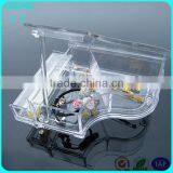 Clear Acrylic Piano Shape Jewelry Storage Box thumbnail-2