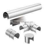 High Quality 304/316 Stainless Steel Round Handrail Pipe Slot Pipe/tube thumbnail-3