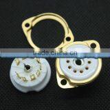 YXS Electron Tube Socket Ceramic Small 9 Feet Socket GZC9-F-G Gold-plated Feet thumbnail-1