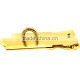 2-5/8" Safety Hasp With Loose Staple Brass Plated, Door Hasp, Steel Hasp Staple Set thumbnail-3