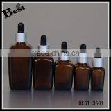 High Quality Original Amber 30ml Square Glass Dropper Bottle Face Oil 30ml Square Glass Dropper Bottle thumbnail-4