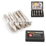 5pcs 1/4 Hex Shank Screw Easy Speed Out Extractor Remover Drill Tools Set &case thumbnail-1