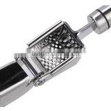The Finest Quality Stainless Steel Garlic Press Mincer Peeler Brush Crusher Set thumbnail-6