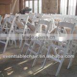White Wooden Banquet Bar Folding Chair thumbnail-3