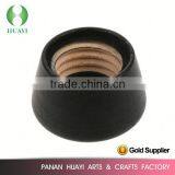 Customized 30ml 50ml 80ml Wooden Screw Perfume Cap Black thumbnail-1