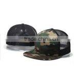 2017 Custom Trucker Snapback Cap Embroidery Flat Brim Snapback Mesh Hat 6 Panel Cap thumbnail-2