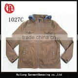 Factory Winter Hoody Jacket Slim Fit Men pu Coat Jacket thumbnail-4