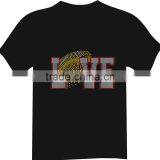 Hot Fix Popolar Custom Love Sports Rhinestone Transfer Design thumbnail-1