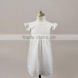 Latest Children Dress Designs Baby Girl Plain Pink Wedding Wear Girls Cotton Party Dresses Clothes thumbnail-3