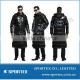 Mens Snow Jacket Wintress Long Puffer Jacket Men's Winter Down Hooded Long Puffer Jacket Coat thumbnail-1