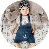 S17059A Hot Selling Fashion Summer Overalls Baby Boys Shorts thumbnail-4