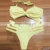 High Quality Polyester Spandex Cutout Young Girl Bikinis thumbnail-2