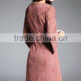 Women's Spring/autumn New Style Slim Fit Suede Dress thumbnail-2