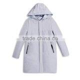 2016 Latest Designs Lady Formal Black Stripe Winter Women's Coat for Ladies thumbnail-4