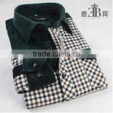 Plaid and Floral Flannel Shirt Men thumbnail-1