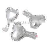 Aluminium Foil Balloons Party Decoration Heart Silvery thumbnail-1