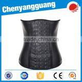 CYG-4 Steel Bones Waist Training Latex Under Bust Corset thumbnail-6