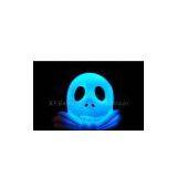 Promotional Cool Gifts Skeleton Shaped PVC Color Change LED Flashing Keychain