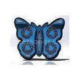 Adjustable 4 Fan Laptop Cooler Pad With Butterfly Design for 17 Inch Notebook