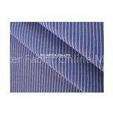 Organic Cotton Yarn Dyed Fabric, Plain Weave Blue White Stripe Shirt Cloth Material thumbnail-1