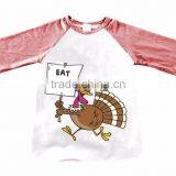 2017wholesale Fashion Clothing Cute Printing Girls Boys Turkey Tops thumbnail-3