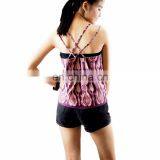 NAPAT 100% Cotton Casual Colorful Tank Woman Summer Beach Shirt For Wholesale thumbnail-2
