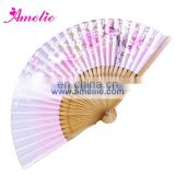 AF1436 High quality bamboo handle Japanese silk fan