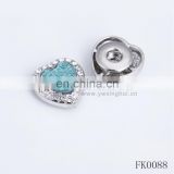nickel free lead free fashion decorative snap button blue color heart shape snap button decorative snap button covers