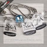 custom private printed brand Jewelry plastic paper Accessory tags