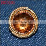Ornament Fashion Metal Rhinestone Buttons