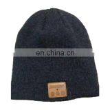Custom Wholesale Cotton Beanie Winter Hats With Leather Patch