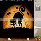 I@home Ready Made Polyester Black Color Cat 3d Shower Curtain Bathroom Mildew Resistant Waterproof thumbnail-4