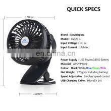 New Trending Mini Rechargeable Electric Table Clip Fan Rechargeable Portable Fan With USB Port for Cooling thumbnail-2
