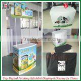 Plastic Portable Promotional Table With Fabric Graphic Printing thumbnail-1