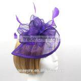 Wholesale Fashion Flower Fascinator Hat Base With Feather thumbnail-2