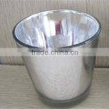 Hand Made Glass Mug Shaped Silver Candle Holder thumbnail-1