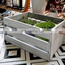 Decorative Storage Wooden Crates (Set of 3, Rope Handles) | Perfect for Gardening Wedding Wooden Storage Box Wooden Crate thumbnail-4