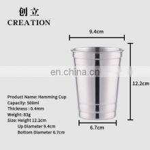 Factory Direct Wholesale Hot Selling for Yiwu 12oz Stainless Steel 304 Metal Espresso Pint Drinking Beer Mug Wine Cup thumbnail-5