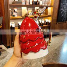 Portable Eco Friendly White High Quality Red Milk Design Korean Luxury Christmas Coffee Pink Mug thumbnail-2