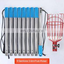 Cost Effective Stainless Steel Garden Tool Papaya Berry Telescopic Pole Mango Picker thumbnail-4