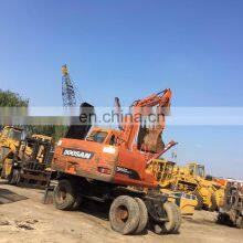 Doosan Construction Machine , Used Dh140w-7 Wheel Excavator for Sale , Doosan Dh140 Dh160 Dh210