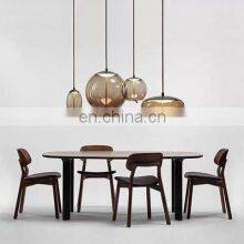 Modern Nordic LED Glass Hanging Lamp Art Indoor Modern Glass Ball LED Pendant Lights thumbnail-2