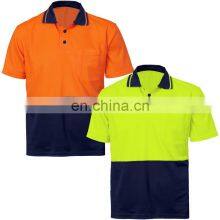 Polyester hi Vis Work Wear Shirt With Custom Logo High Visibility Safety Shirts Wholesale Export to Australia EU and USA thumbnail-2